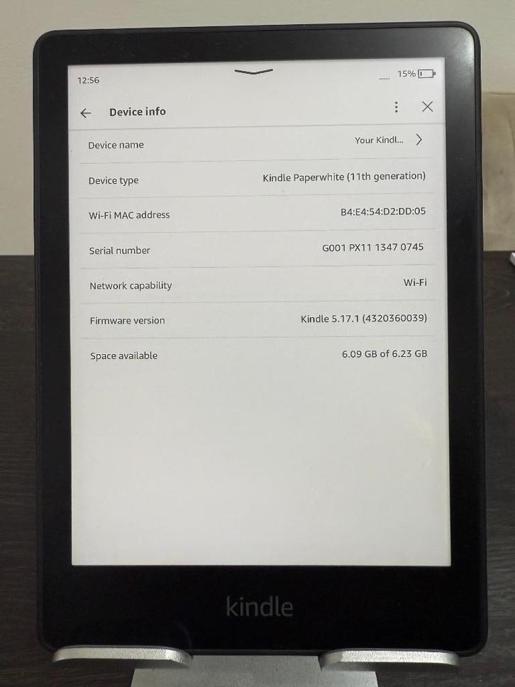 E-Reader Amazon Kindle Paperwhite 11.gen. 8gb Black, Computers en Software, E-readers, Gebruikt, 7 inch, 8 GB, Touchscreen, Waterbestendig