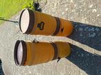 Voertonnen 60 liter  4 stuks 40€, Dieren en Toebehoren, Pluimvee | Toebehoren, Ophalen, Gebruikt