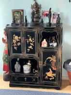 Chinees kastje bxhxd 82x99x37 cm zwart, Antiek en Kunst, Antiek | Meubels | Kasten, Ophalen of Verzenden