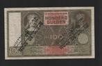 100 Gulden Bankbiljet 1941 Pracht Biljet B.O. gestempeld, Postzegels en Munten, Bankbiljetten | Nederland, Ophalen of Verzenden