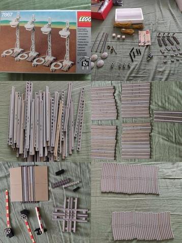 Vintage Lego 7867 bijna compleet, plus trein rails en meer  beschikbaar voor biedingen