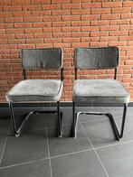 Eetkamerstoelen (grijs), Huis en Inrichting, Stoelen, Ophalen, Gebruikt, Twee, Stof
