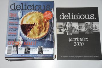 Delicious tijdschrift jaargang 2010 incl. Kerst nummer beschikbaar voor biedingen