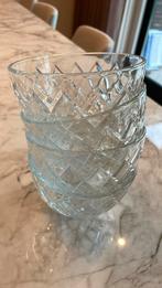 4 glazen schaaltjes voor bijv. Dessert, Huis en Inrichting, Keuken | Servies, Ophalen of Verzenden, Overige stijlen, Glas, Schaal of Schalen
