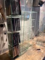 Glazen dvd en cd rekken, Ophalen, Zo goed als nieuw, Glas, Cd's of Dvd's
