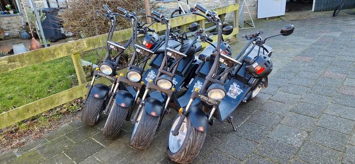 4 Elektrische scooters  e-chopper, Fietsen en Brommers, Snorfietsen en Snorscooters, Overige merken, Elektrisch, Ophalen of Verzenden