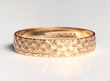 Gouden vintage band ring maat 17,5 beschikbaar voor biedingen