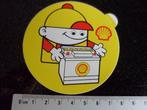 sticker shell shop logo accu accu's 3x, Verzenden, Zo goed als nieuw, Bedrijf of Vereniging