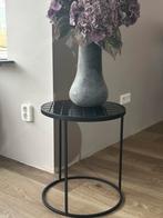 Zuiver bijzettafel Glazed Black, Huis en Inrichting, Tafels | Bijzettafels, Minder dan 55 cm, Metaal of Aluminium, Rond, Nieuw