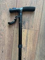 Wandelstok met brede voet en lampje, Ophalen, Verstelbaar, Zo goed als nieuw