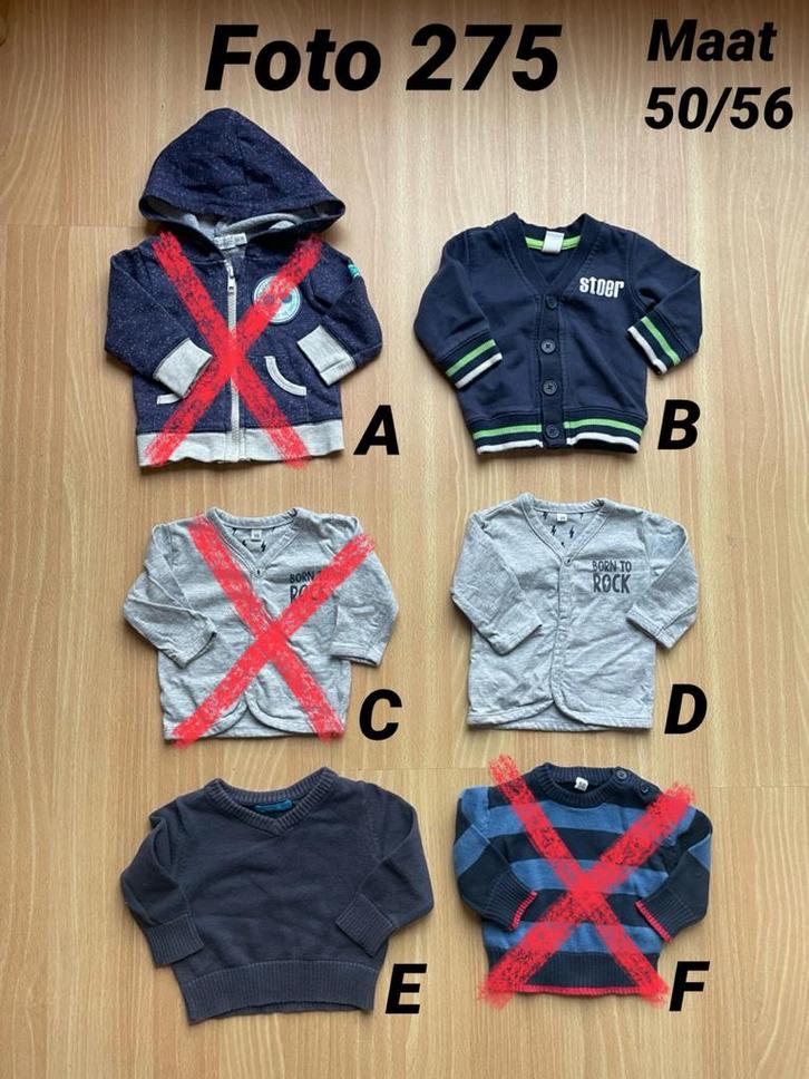 Trui en vest maat 50 / 56 jongen *foto 275*, Kinderen en Baby's, Babykleding | Maat 50, Zo goed als nieuw, Jongetje, Truitje of Vestje