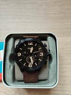 Fossil JR1487 herenhorloge, Overige merken, Leer, Polshorloge, Ophalen of Verzenden