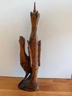 Indonesisch? houten beeld,gelaat van man en vrouw, intiem, Antiek en Kunst, Kunst | Beelden en Houtsnijwerken, Ophalen of Verzenden