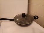 Hapjespan met deksel.               28 cm, Ophalen of Verzenden, Zo goed als nieuw, Koekenpan of Braadpan