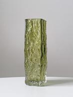 Vintage schors vaas glas design Ingrid glass retro, Gebruikt, Ophalen of Verzenden, Glas, Nvt
