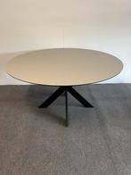 Ronde eettafel Fenix Beige Arizona 150cm, Huis en Inrichting, Tafels | Eettafels, 150 tot 200 cm, Rond, Ophalen of Verzenden, Zo goed als nieuw
