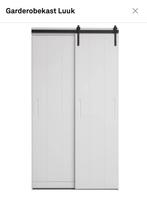 Garderobe kast Luuk Woood wit grenen, Huis en Inrichting, Kasten | Kledingkasten, Ophalen, 50 tot 100 cm, Zo goed als nieuw, 150 tot 200 cm