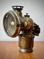 Antieke messing Lucas LTD fietslamp carbid lamp koplamp, Antiek en Kunst, Antiek | Lampen, Ophalen of Verzenden