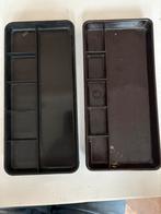 2 Bakelieten Pennenbakjes - Vintage Bureau Accessoires, Ophalen of Verzenden, Gebruikt, Kunststof, Minder dan 50 cm