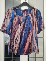Natan zijden blouse maat L, Blauw, Maat 42/44 (L), Ophalen of Verzenden, Gedragen
