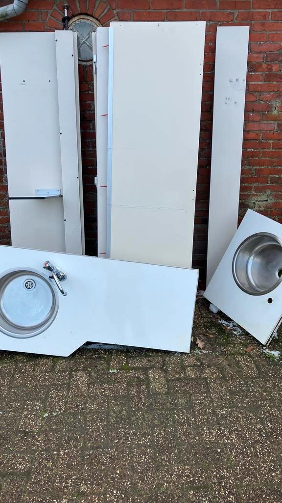 Trespa platen + 2 wastafels - ideaal voor hergebruik, Witgoed en Apparatuur, Overige Witgoed en Apparatuur, Gebruikt, Ophalen