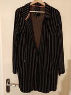 Zwart lang vest met bruine strepen van Designed by Kenny S., Kleding | Dames, Ophalen of Verzenden, Zo goed als nieuw, Maat 38/40 (M)