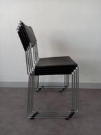 4 Giandomenico Belotti stoelen, Zwart, Ophalen