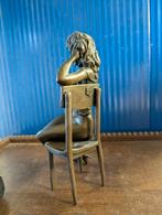 Bronzen beeld . Naakte. Licht erotische, Ophalen of Verzenden
