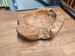 Teak houten schaal., Schaal, Rond, Ophalen of Verzenden, Zo goed als nieuw