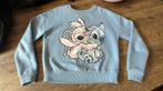 Sweater/trui lichtblauw met Stitch opdruk mt 146, Meisje, Trui of Vest, Ophalen of Verzenden, Zo goed als nieuw