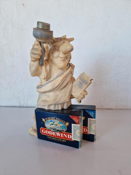 Godewind sigaretten tabak winkel display vrijheidsbeeld, Verzamelen, Merken en Reclamevoorwerpen, Gebruikt, Reclamebord, Ophalen of Verzenden