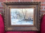 topschilderij, WINTERS LANDSCHAP, Antiek en Kunst, Kunst | Schilderijen | Klassiek, Ophalen of Verzenden
