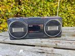 draagbare jaren 70 stereo radio + cassettedeck, Ophalen of Verzenden, Gebruikt, Radio
