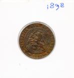 WILHELMINA 21/2 CENT  1898  NO: 2, Postzegels en Munten, Munten | Nederland, Verzenden, Koningin Wilhelmina, Overige waardes, Losse munt