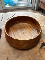 Houten (fruit) schaal, Ophalen of Verzenden, Gebruikt, Rond, Hout