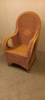 Rotan/rieten Stoel, Huis en Inrichting, Fauteuils, Ophalen, Gebruikt, 50 tot 75 cm, Riet of Rotan