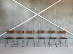 Vintage buisframe stoelen | set van 6, Huis en Inrichting, Ophalen of Verzenden, Hout