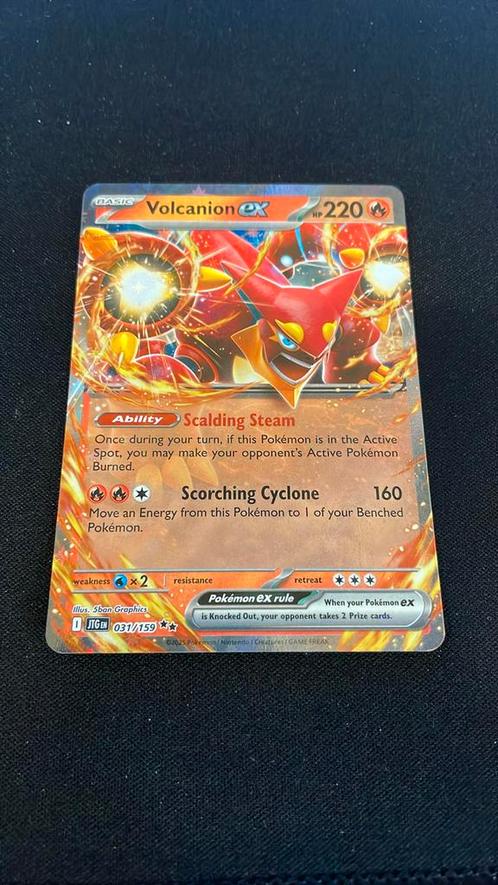 Volcanion EX 031/159 - Journey Together, Hobby en Vrije tijd, Verzamelkaartspellen | Pokémon, Nieuw, Losse kaart, Ophalen of Verzenden