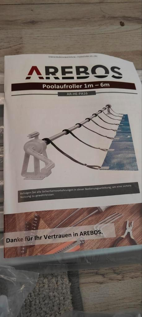 AREBOS Zwembad Oproller 1-6m, Tuin en Terras, Zwembad-toebehoren, Nieuw, Afdekzeil, Ophalen of Verzenden