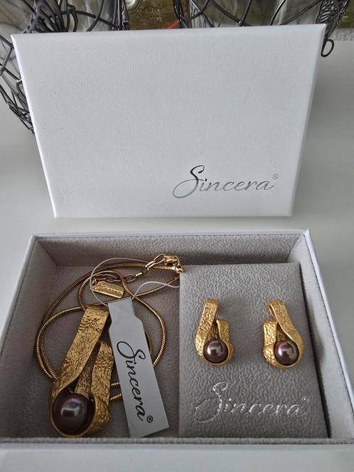 Nieuwe originele Sincera sieraden set 18 karaat verguld, Sieraden, Tassen en Uiterlijk, Kettingen, Nieuw, Goud, Goud, Ophalen of Verzenden