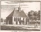 Zeeland De kerk van St. Laurens 1743 Kopergravure Spilman, Ophalen of Verzenden