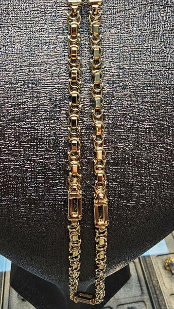 Prachtige platte koningsketting 14k 35.48 gram vaste prijs! beschikbaar voor biedingen