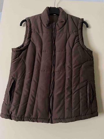 Bodywarmer Bruin zonder zakken beschikbaar voor biedingen