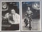 WO1 / 2 NL - 2 Ansichtkaarten Ik denk aan jou - Mobilisatie, Ophalen of Verzenden, Landmacht, Nederland, Foto of Poster