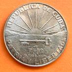 Cuba Peso 1953 zilver- kwaliteit!, Postzegels en Munten, Munten | Amerika, Ophalen of Verzenden, Zilver