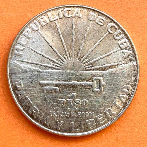 Cuba Peso 1953 zilver- kwaliteit!, Postzegels en Munten, Munten | Amerika, Zilver, Ophalen of Verzenden