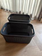 Curver wasmanden 2 stuks, Huis en Inrichting, Badkamer | Badtextiel en Accessoires, Ophalen, Gebruikt, Grijs, Overige typen