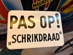 Oud emaille waarschuwingsbord, Verzamelen, Merken en Reclamevoorwerpen, Ophalen