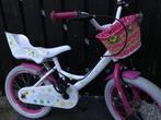 Fiets meisje Volare Ashley meisjesfiets wit roze mandje bloe, Fietsen en Brommers, Fietsen | Meisjes, Gebruikt, 18 inch, Volare