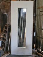 Buitendeur, meranti voordeur, naar binnen draaiend, Ophalen, Gebruikt, 80 tot 100 cm, 215 cm of meer